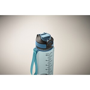 Sports bottle 700ml, transparent light blue