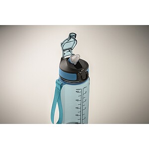 Sports bottle 700ml, transparent light blue