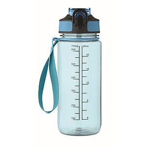 Sports bottle 700ml, transparent light blue