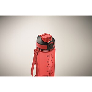Sports bottle 700ml, transparent red