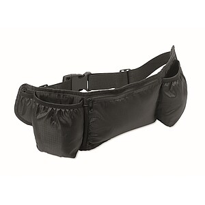 Sports waist bag 420D RPET, black