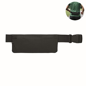 Sports waist bag 600D RPET, black