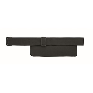 Sports waist bag 600D RPET, black