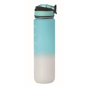 Sports water bottle RPET 1L, baby blue