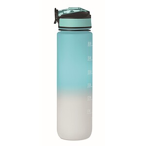 Sports water bottle RPET 1L, baby blue