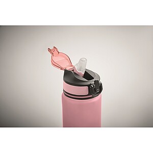 Sports water bottle RPET 1L, baby pink