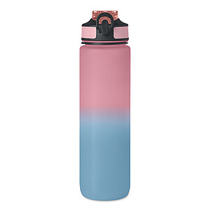 Sports water bottle RPET 1L, baby pink