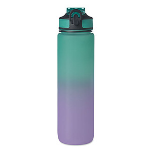 Sports water bottle RPET 1L, turquoise