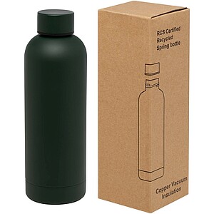 Spring 500 ml RCS certified recycled stainless steel copper vacuum insulated bottle, green flash