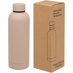 Spring 500 ml RCS certified recycled stainless steel copper vacuum insulated bottle, pale blush pink
