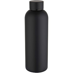 Spring 750 ml RCS recycled single wall stainless steel water bottle, black
