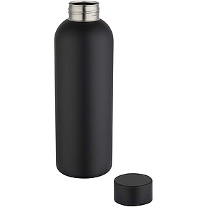 Spring 750 ml RCS recycled single wall stainless steel water bottle, black