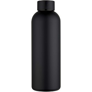 Spring 750 ml RCS recycled single wall stainless steel water bottle, black