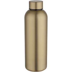 Spring 750 ml RCS recycled single wall stainless steel water bottle, gold