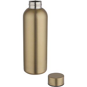 Spring 750 ml RCS recycled single wall stainless steel water bottle, gold