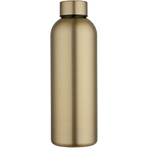 Spring 750 ml RCS recycled single wall stainless steel water bottle, gold
