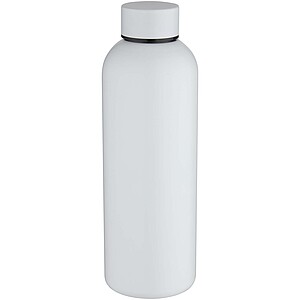 Spring 750 ml RCS recycled single wall stainless steel water bottle, white