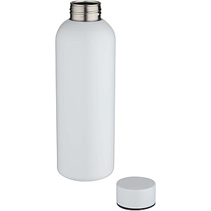 Spring 750 ml RCS recycled single wall stainless steel water bottle, white