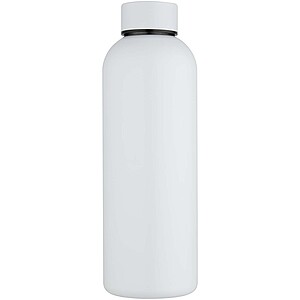 Spring 750 ml RCS recycled single wall stainless steel water bottle, white
