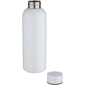 Spring 750 ml sublimation RCS recycled single wall stainless steel water bottle, white