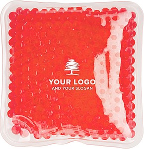 Square shaped plastic hot/cold pack