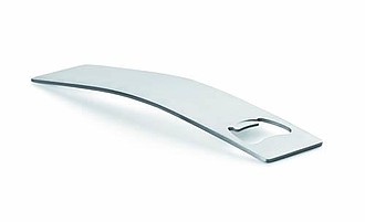 Stainless steel bottle opener, matt silver