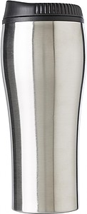 Stainless steel cup (450 ml) with PP interior and lid.