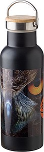 Stainless steel double-walled drinking bottle