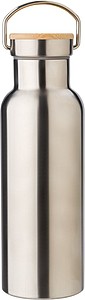 Stainless steel double-walled drinking bottle