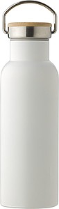 Stainless steel double-walled drinking bottle
