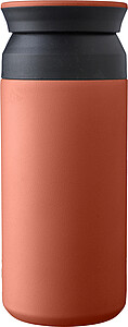Stainless steel double-walled drinking mug 350 ml Gwen, burgundy