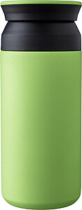 Stainless steel double-walled drinking mug 350 ml Gwen, green