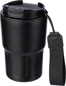 Stainless steel double walled mug Louisa