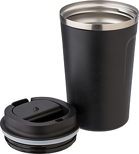 Stainless steel double-walled mug