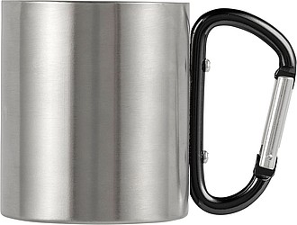Stainless steel, double walled travel mug (200 ml)