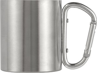 Stainless steel, double walled travel mug (200 ml)