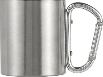 Stainless steel, double walled travel mug (200 ml)