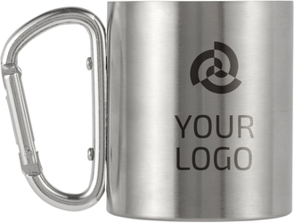Stainless steel, double walled travel mug (200 ml)