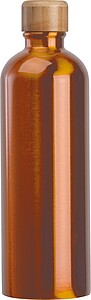 Stainless steel drinking bottle with carabiner, 750ml, orange