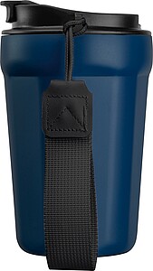Stainless steel drinking cup, 350ml, dark blue