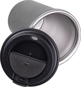 Stainless steel drinking cup 350ml, grey