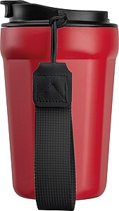 Stainless steel drinking cup, 350ml, red