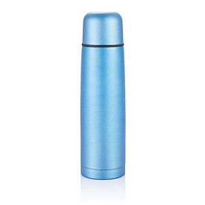 Stainless steel flask, blue
