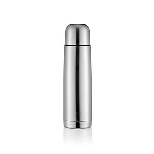 Stainless steel flask, silver