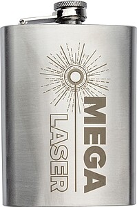 Stainless steel hip flask (240 ml)