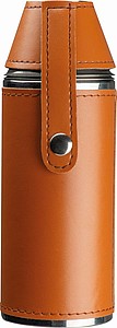 Stainless steel hip flask with 2 pins