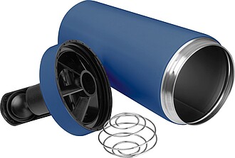 Stainless steel protein shaker, 750 ml, navy heather