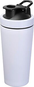 Stainless steel protein shaker, 750 ml, white