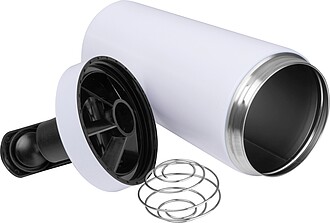 Stainless steel protein shaker, 750 ml, white