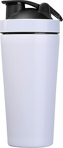 Stainless steel protein shaker, 750 ml, white